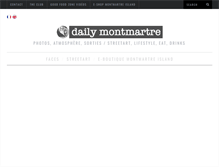 Tablet Screenshot of dailymontmartre.com